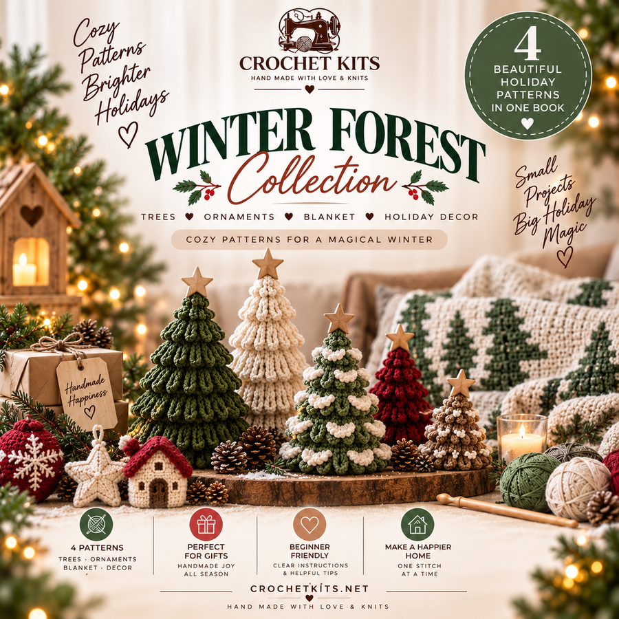 Winter Forest four Christmas crochet patterns PDF