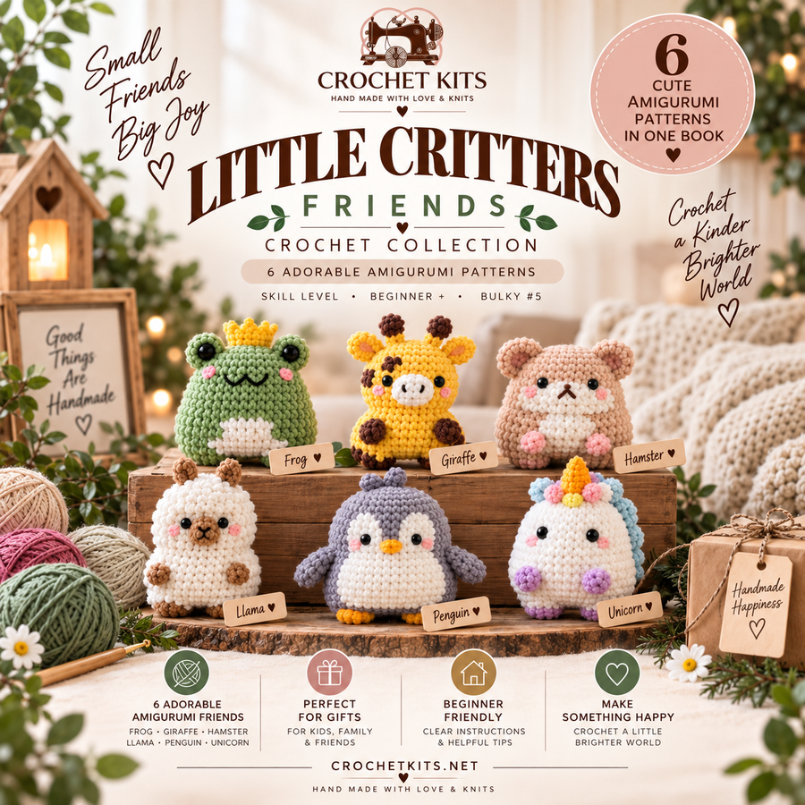 Little Critters Friends Volume 1 six amigurumi patterns PDF