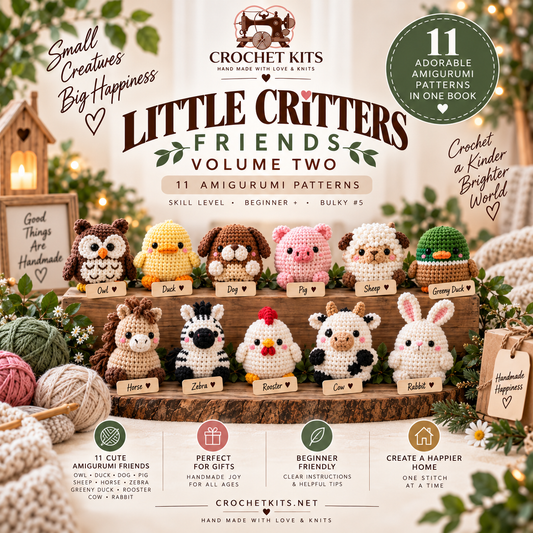 Little Critters Friends Volume 2 eleven amigurumi patterns PDF