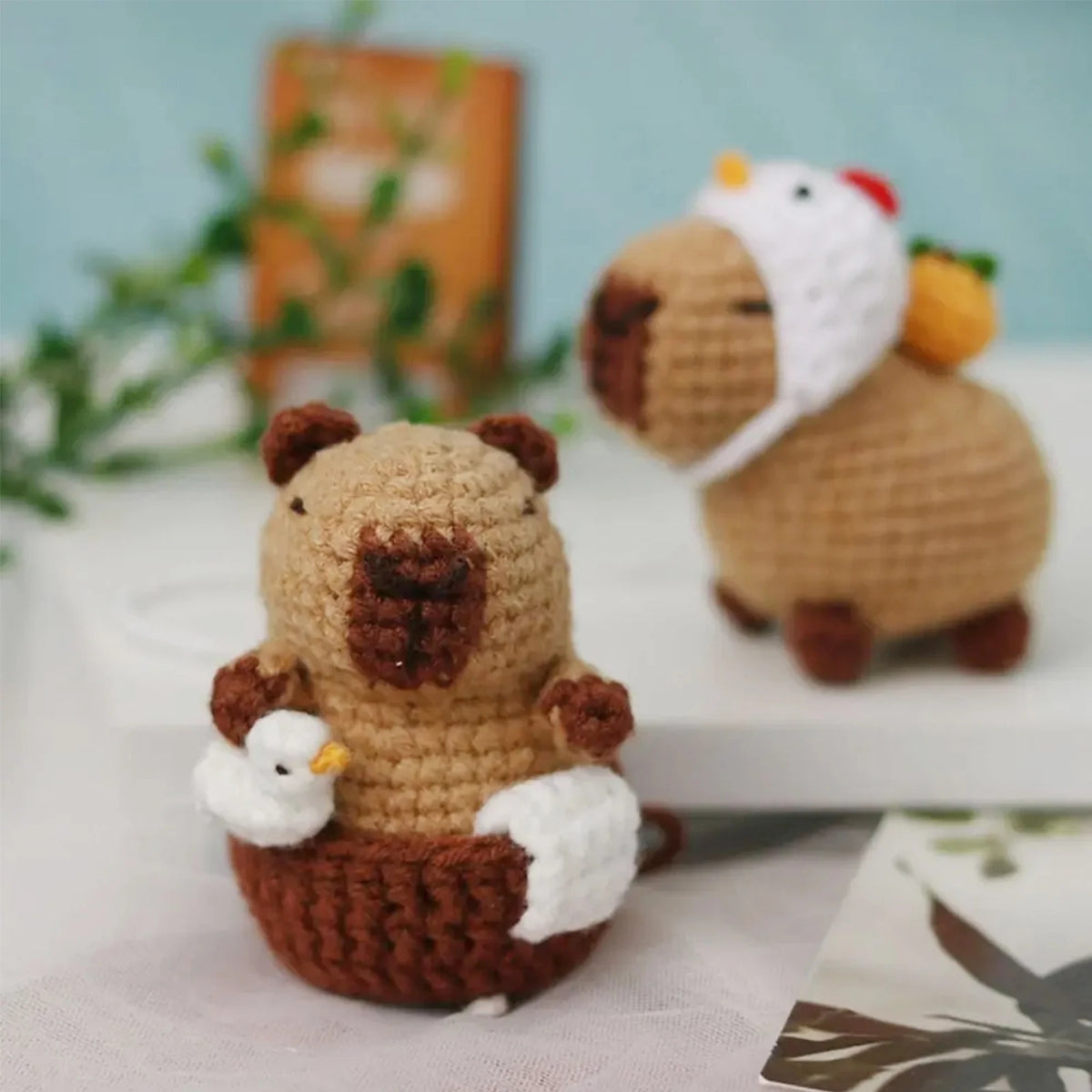 Capybara crochet kit for beginners complete DIY set