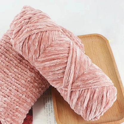 Chenille Velvet Yarn 95g | Soft Yarn for Blankets & Baby