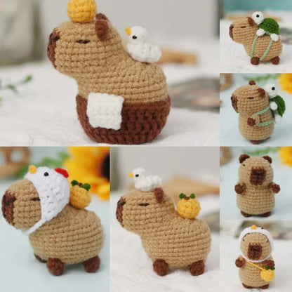 Capybara crochet kit for beginners complete DIY set