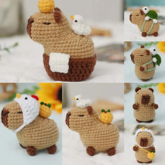 Capybara crochet kit for beginners complete DIY set