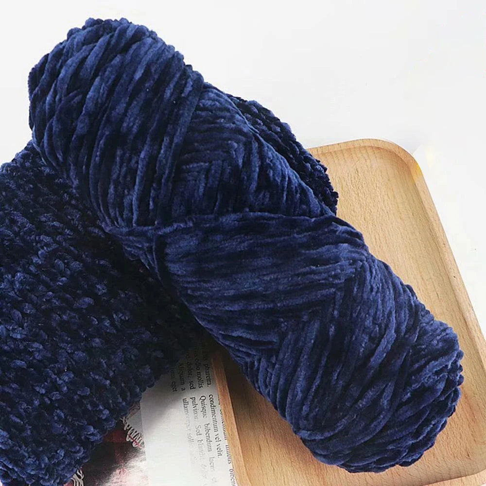 Chenille velvet yarn 95g for crochet blankets and baby projects