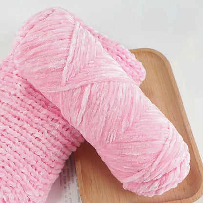 Chenille Velvet Yarn 95g | Soft Yarn for Blankets & Baby