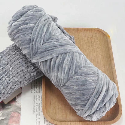 Chenille Velvet Yarn 95g | Soft Yarn for Blankets & Baby