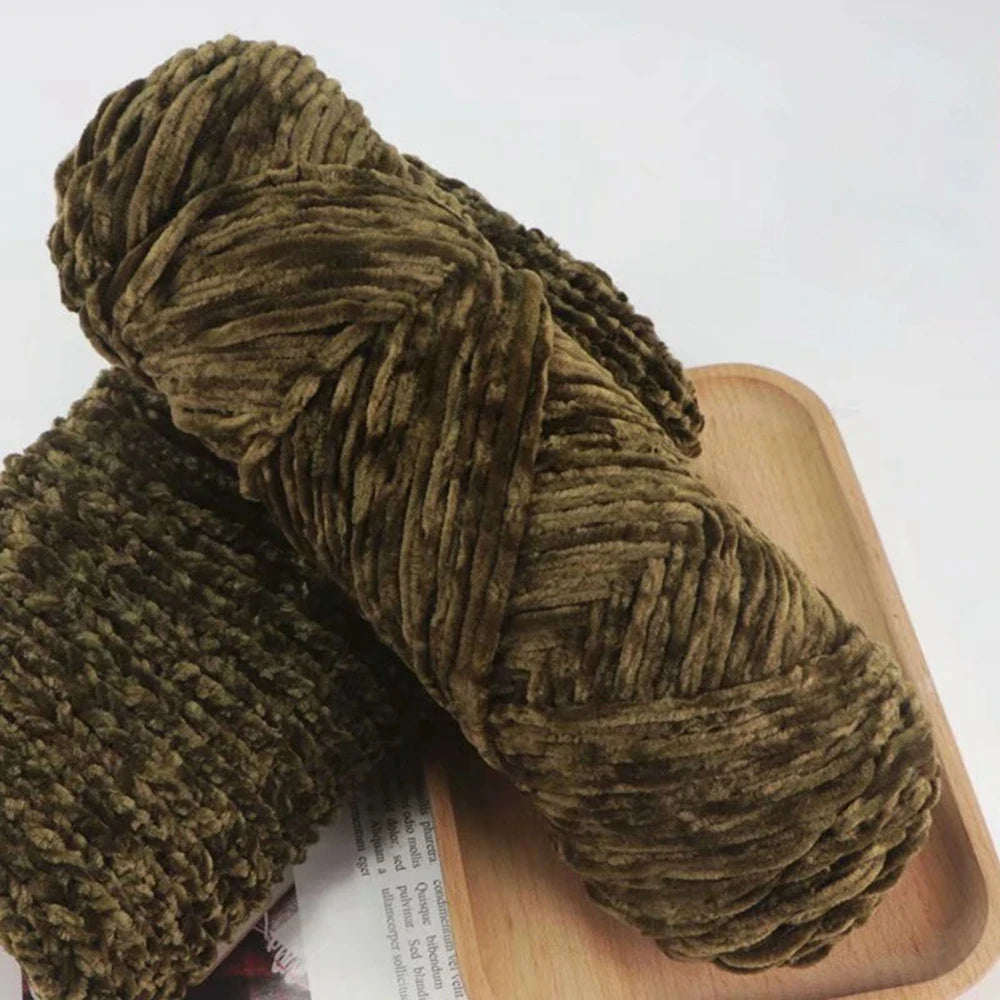 Chenille velvet yarn 95g for crochet blankets and baby projects