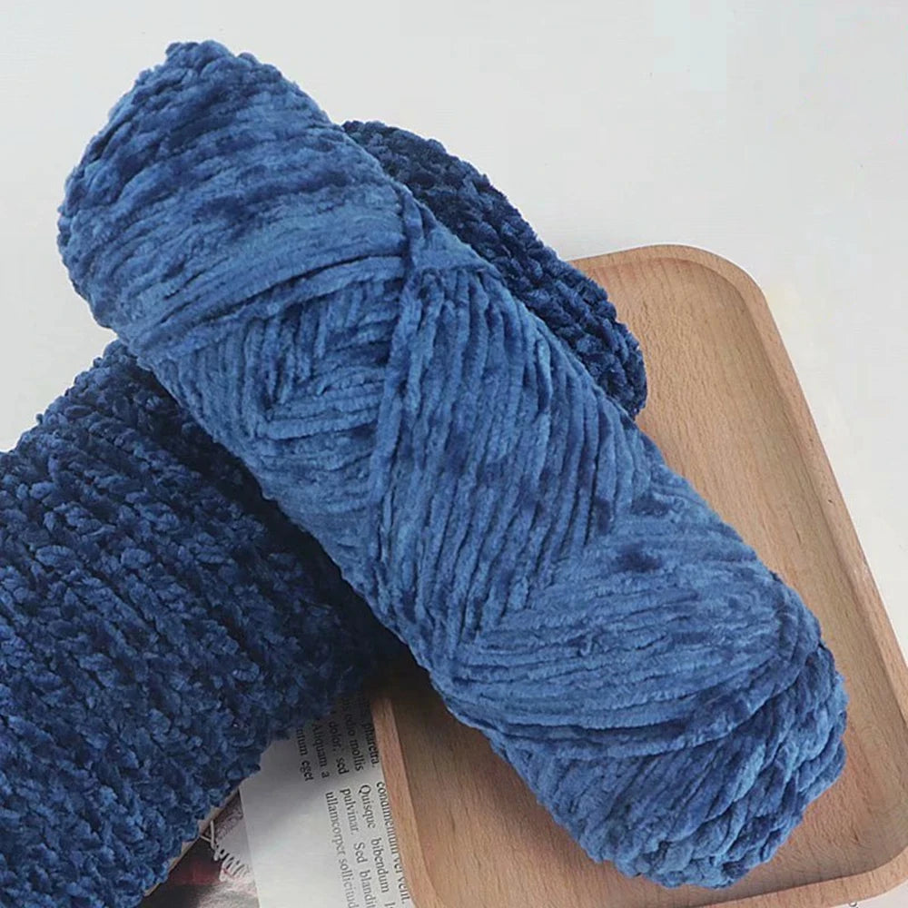 Chenille velvet yarn 95g for crochet blankets and baby projects