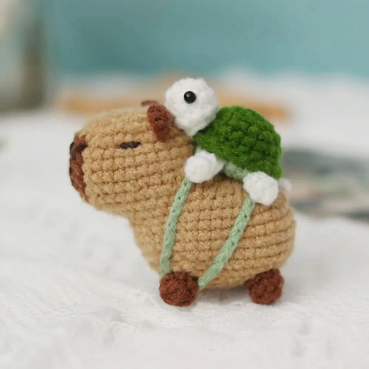 Capybara crochet kit for beginners complete DIY set